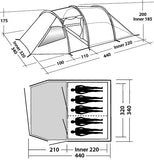 Easy Camp Tornado 500 Opblaasbare Tent 5 Persoons