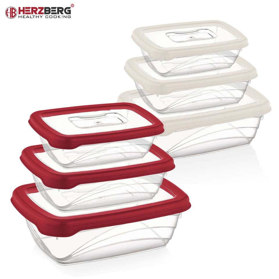 Herzberg Cooking Herzberg 3-Delige Bio Saver Box-Set Rood