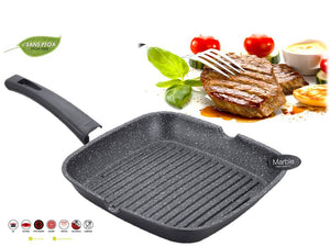 Royalty Line Rl-Ag24M: Marble Coated Grill Pan - 24Cm
