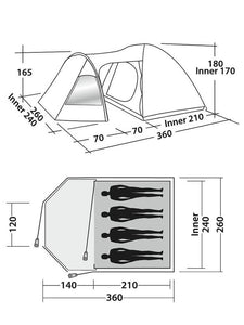 Oase Outdoors Easy Camp Blazer 400 Tent