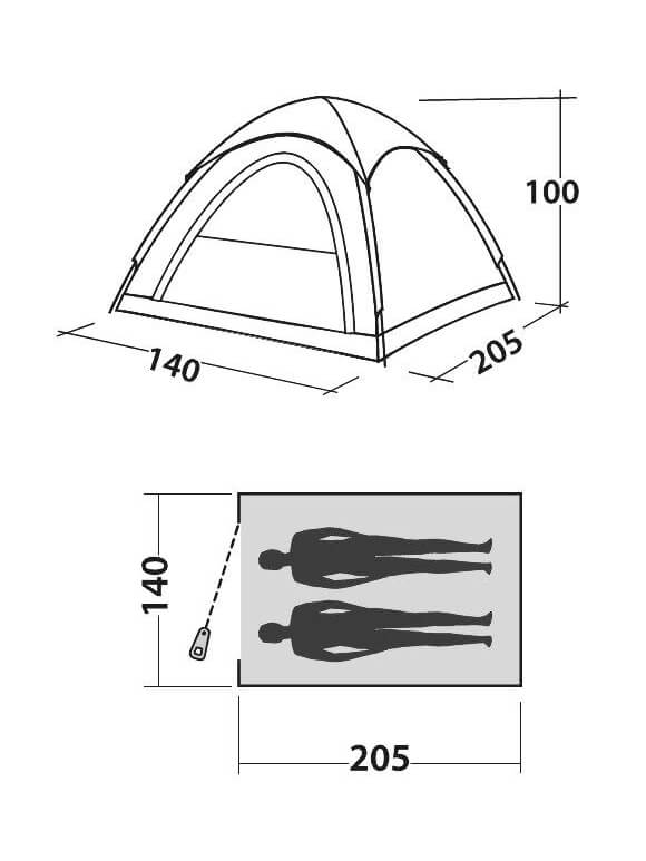 Oase Outdoors Easy Camp Comet 200 Tent