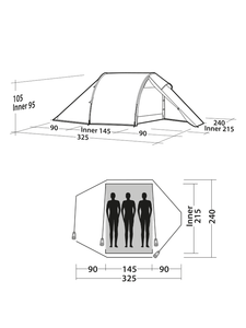 Huismerk Easy Camp Vega 300 Compact Tent