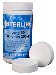 Interline Chloortabletten - Long90 200gram/1kg