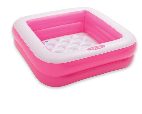 Vierkant babyzwembad-Roze