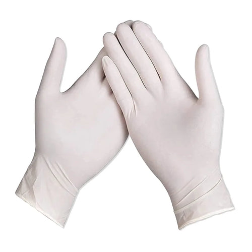 Master Handschoenen: Set van 100 latex wegwerphandschoenen in poedervorm - maat M