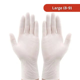 Master Handschoenen: Set van 100 latex wegwerphandschoenen in poedervorm - maat L
