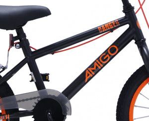 Amigo Bmx Danger 16 Inch Junior V-Brakes Zwart/Oranje