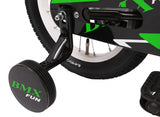 Amigo Bmx Fun 14 Inch 21 Cm Jongens Terugtraprem Groen/Matzwart
