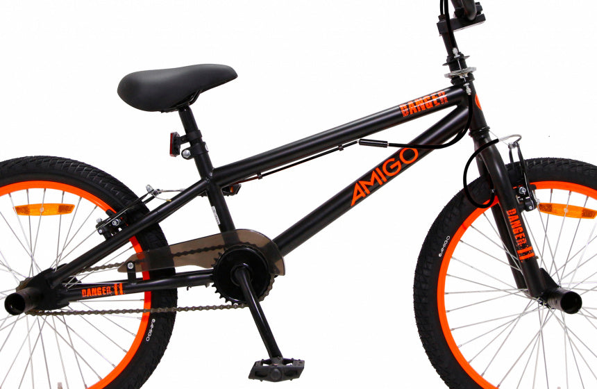 Amigo Danger 20 Inch 26 Cm Unisex V-Brakes Zwart/Oranje