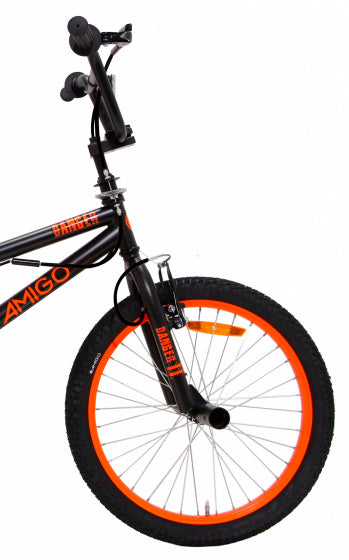 Amigo Danger 20 Inch 26 Cm Unisex V-Brakes Zwart/Oranje