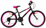 Amigo Power 26 Inch 42 Cm Meisjes 18V V-Brakes Zwart/Roze