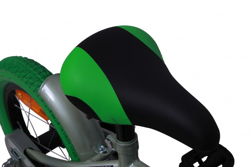 Amigo Sports 14 Inch 22 Cm Jongens Terugtraprem Grijs/Groen