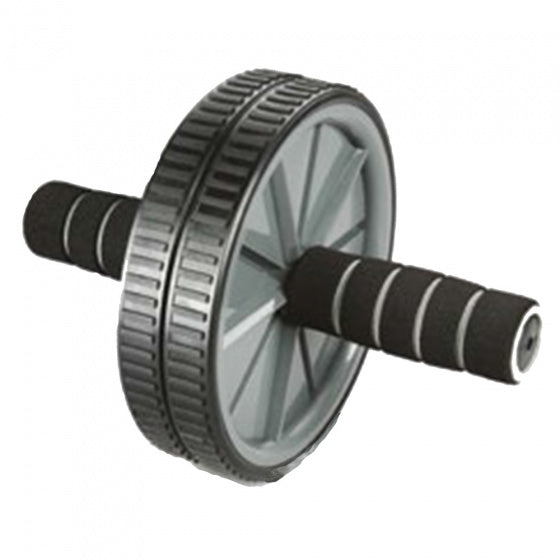 Atipick Fitnesswiel Double Ab 18,5 Cm Rubber Grijs/Zwart