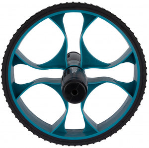 Avento Fitnesswiel Power Ab-Roller 17 Cm Zwart/Blauw