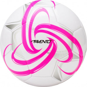 Avento Voetbal Glossy Pvc Fluor Maat 5 Wit / Roze