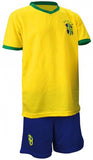 Brazilië Voetbalset Supporter Junior Geel/Blauw