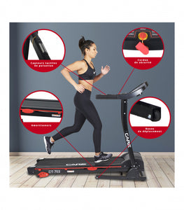 Care Fitness Loopband Treadmill Ct-703 Staal 150 Cm
