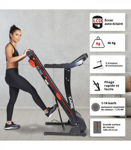 Care Fitness Loopband Treadmill Ct-703 Staal 150 Cm