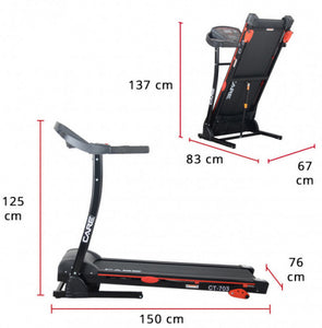 Care Fitness Loopband Treadmill Ct-703 Staal 150 Cm