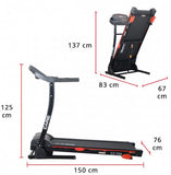 Care Fitness Loopband Treadmill Ct-703 Staal 150 Cm