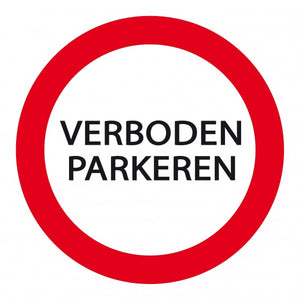 Carpoint Bord Parkeren Verboden 24 Cm Rood/Wit