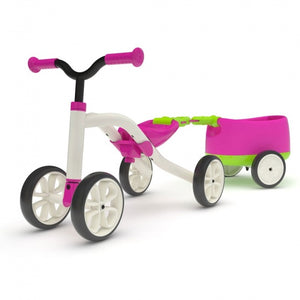 Chillafish Quadie Loopfiets Met Trailer Junior Blauw/Groen