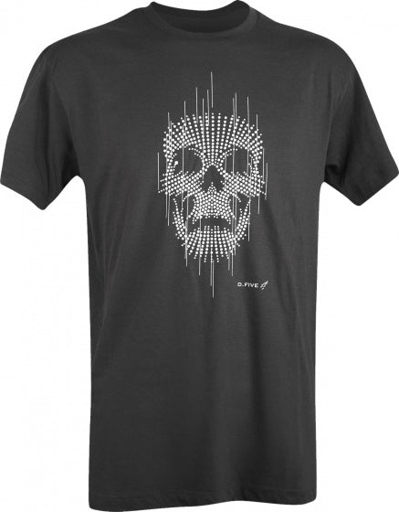 D.five T-Shirt Dotted Skull Heren Katoen