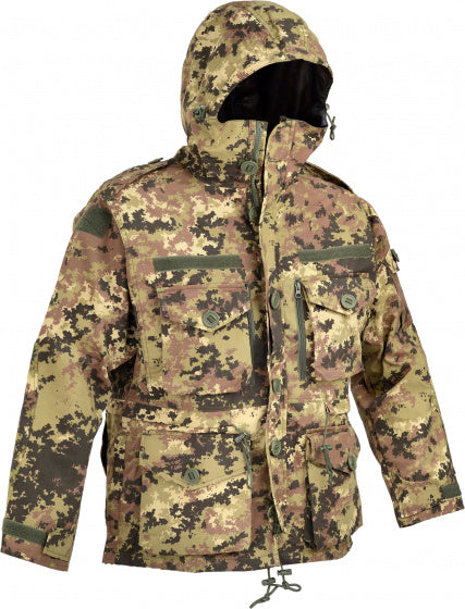 Defcon 5 Airsoftjas Sas Smock Heren Katoen Groen//Bruin