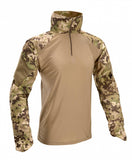 Defcon 5 Shirt Combat Heren Katoen/Polyester Beige/Groen