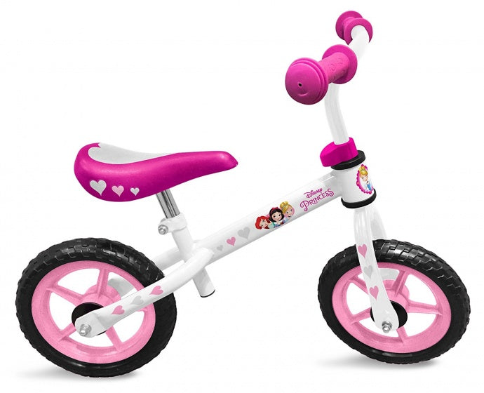 Disney Princess Loopfiets 12 Inch Meisjes Wit/Roze