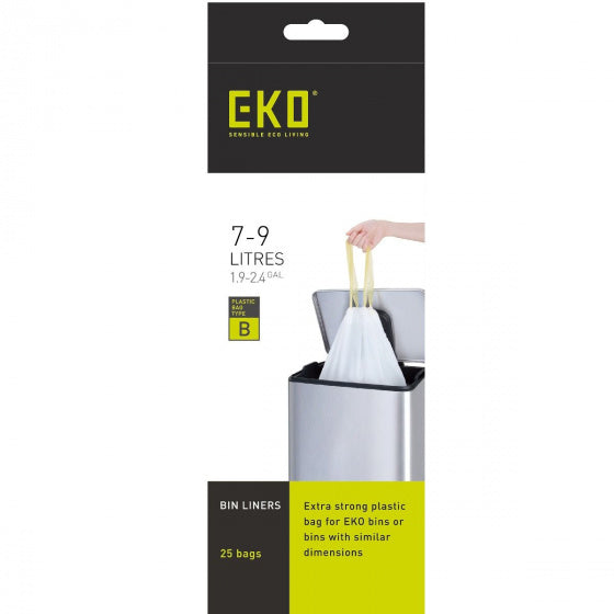 Eko Afvalzakken 7-9 Liter  Code B - 25 Stuks