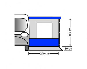 Eurotrail Busluifel Fjord 260 X 240 X 180 Cm Polyester