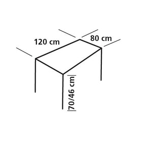 Eurotrail Campingtafel Chartres 120 X 80 X 70 Cm Aluminium