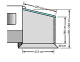 Eurotrail Zijwand Caravan 212 X 230 Cm Polyester