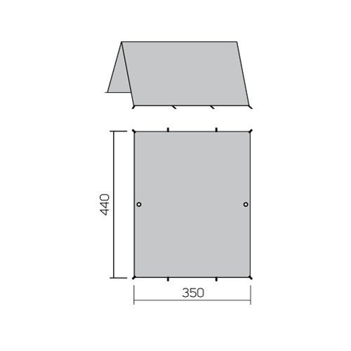 Hannah Tarp Skyline 2-Persoons 440 X 350 Cm Polyester Groen