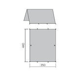 Hannah Tarp Skyline 2-Persoons 440 X 350 Cm Polyester Groen