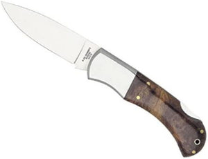Herbertz Zakmes 18 Cm Rvs/Wortelhout Bruin/Zilver
