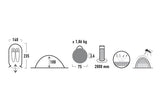 High Peak Pop-Up Tent Vision 2 235 X 140 X 100 Cm