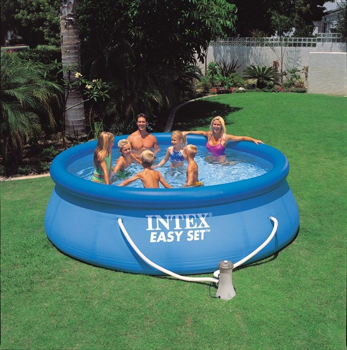 Intex Easy Set zwembad Ø 366 x 91 cm -Met 12-Volt filterpomp