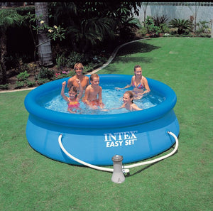 grijs cijfer Oefening Intex Easy Set zwembad 305 x 76 cm-Met 12-Volt filterpomp – ZwembadRecreatie