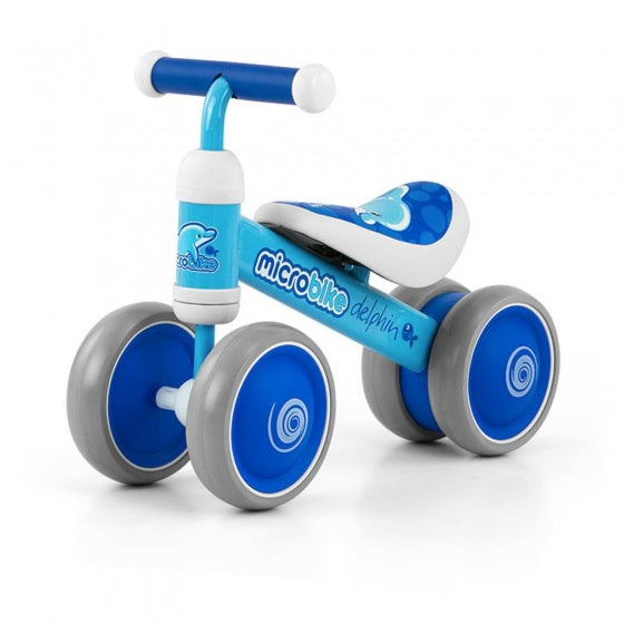 Milly Mally Loopfiets Micro Dolfijn Junior Lichtblauw/Donkerblauw