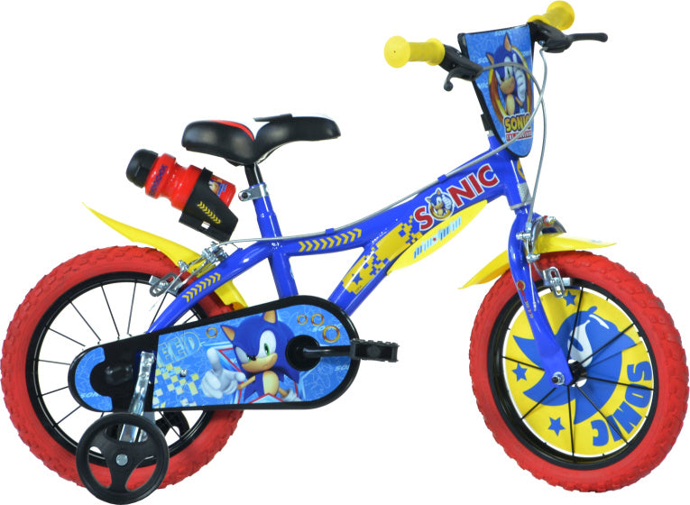 Dino Sonic 14 Inch 24 Cm Jongens Knijprem Blauw/Geel