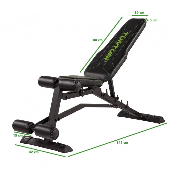 Tunturi Verstelbare Halterbank Ub80 Trainingsbank 141 Cm Zwart