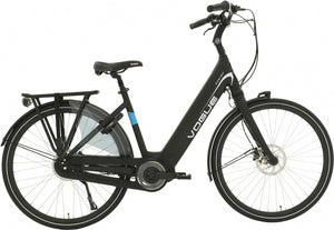 Vogue Excellent 28 Inch 51 Cm Dames 8V Hydraulische Schijfrem Matzwart/Grijs